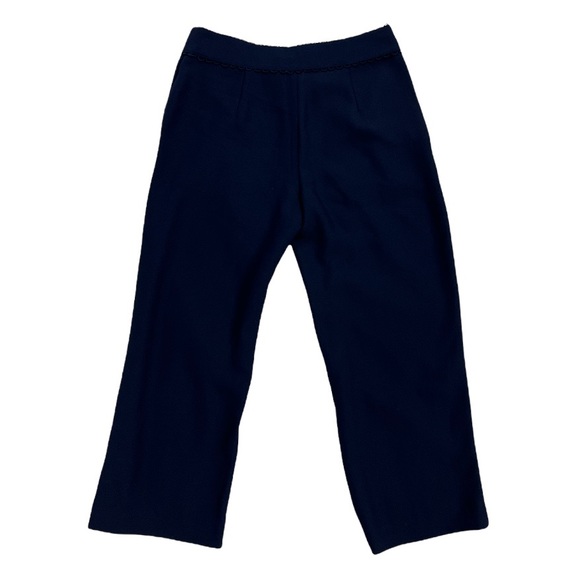 Draper James Scallop Crop Pants in Navy Size 0 - Picture 8 of 8